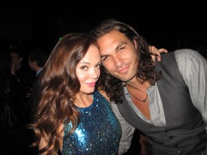 Rose McGowan and Jason Momoa